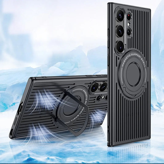 Ultimatives Wärmemanagement Magnetische Ladeabdeckung Hülle für Samsung S-Serie