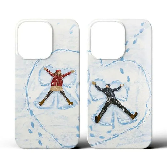 Schneelandschaft Paar Hülle für iPhone💕Für meinen Liebsten