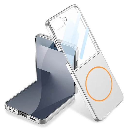 Magnetfunktion - Bildschirmschutzfolie - Einfarbig Hülle für Samsung Flip-Serie