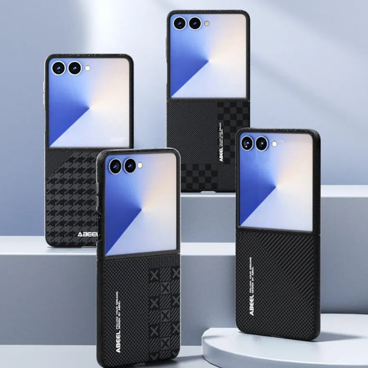 6D-Mikrorelief - Magnetfunktion Hülle  für Samsung Flip-Serie