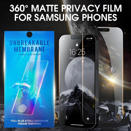 360°-Matte-Sichtschutzfolie für Samsung und iPhone