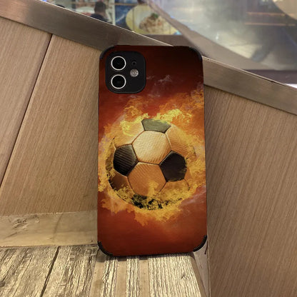 Bundesliga - Flammen-Fußball Hülle für iPhone