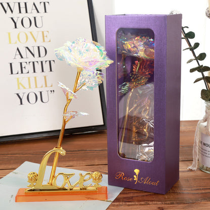 💖Geschenk🌟Bunte Galaxie Rose
