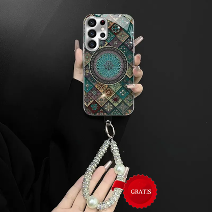 🎁Handyhänger kostenlos verschenken🌟Farbige blaue Lotusblume Totem Hülle für Samsung S-Serie🎁20% Rabatt auf das Zweite✈️2 oder mehr: kostenloser Versand