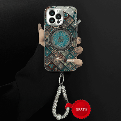 🎁Handyhänger kostenlos verschenken🌟Farbige blaue Lotusblume Totem Hülle für iPhone🎁20% Rabatt auf das Zweite✈️2 oder mehr: kostenloser Versand