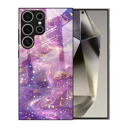 Bunte Muster - Temperiertes Glas Hülle für Samsung S-Serie