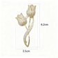 Minimalistischer Tulpen-Brooch🌷