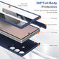 Magnetischer Scharnierschutz und Displayschutzfolie Handyhülle für Samsung Fold-Serie