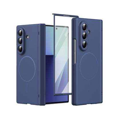 Magnetischer Scharnierschutz und Displayschutzfolie Handyhülle für Samsung Fold-Serie