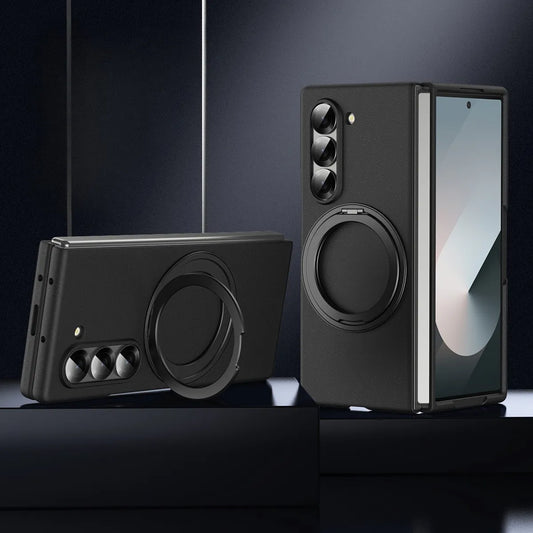 Temperglasfolie, Ständer und Handyhülle 3-in-1  Hülle für Samsung Fold-Serie