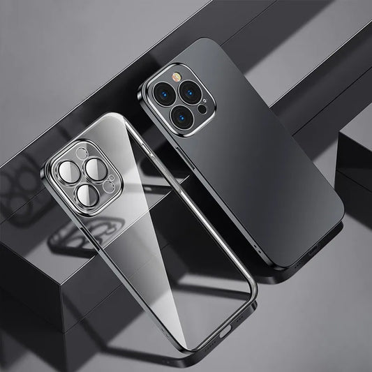 mit objektivschutzfoliel - Transparent - TPU Hülle für iPhone