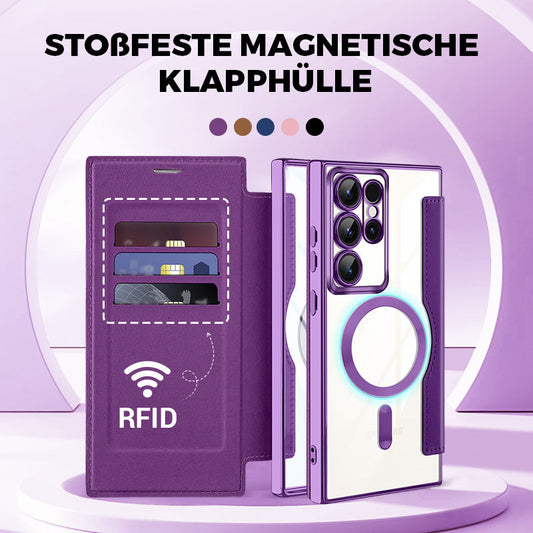 Der niedrigste Preis von heute]Neue strukturierte Flip-Leder-Hülle für Samsung S-Serie