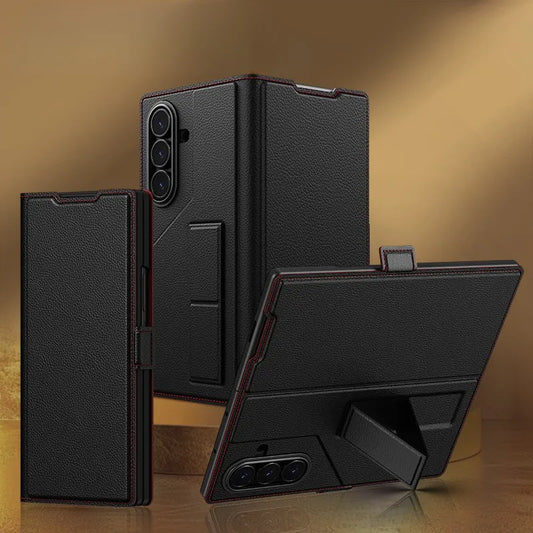 Leder Klapp Hülle Mit Band wäre Hülle für Samsung Fold-Serie