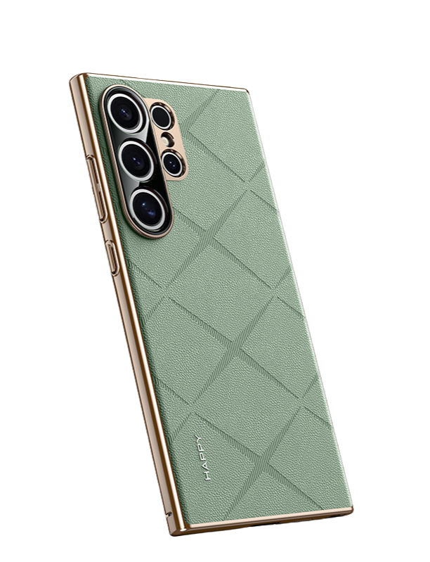 Grun Mesh Leder Hulle fur Samsung S-Serie