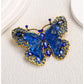 ✨ Retro Kristall Schmetterling Brosche – Elegant & Zeitlos ✨
