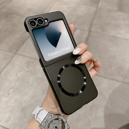 Matt-Finish - Magnetfusion Hülle  für Samsung Flip-Serie