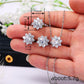 ❄️ Schneeflocken-Zirkonia Set: Halskette, Ring & Ohrringe ❄️