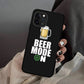 Schwarzer Hintergrund Einfache Zeichnung Bier Hülle für iPhone