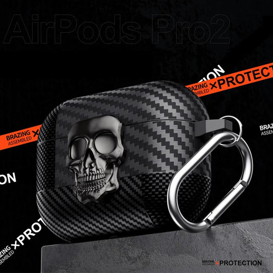 🎁Kostenlose Anhänger🌟Totenkopf Kopfhörerhülle für AirPods