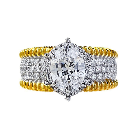 ✨Verstellbarer Retro-Ring mit Kunst-Diamant ✨