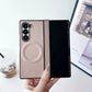 Luxuriöses Premium-Leder Magnetische Hülle für Samsung Fold-Serie