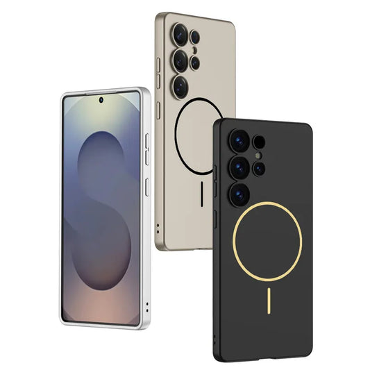 360°-Schutzkante - Stoßfest - Premium Flüssigsilikon Hülle für Samsung S-Serie S25Ultra