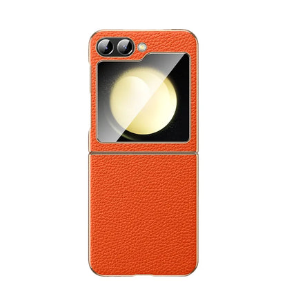 Litschimuster Leder Hülle für Samsung Flip-Serie