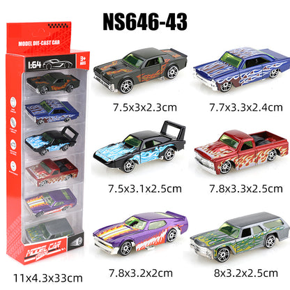 Auto-Modell 1:64 Metall-Sportwagen – Gleitendes Spielzeugset – Perfektes Geschenk für Jungen