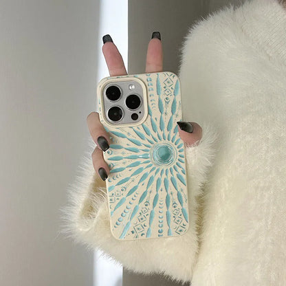 Sonnen-Totem Hautstruktur Hülle für iPhone