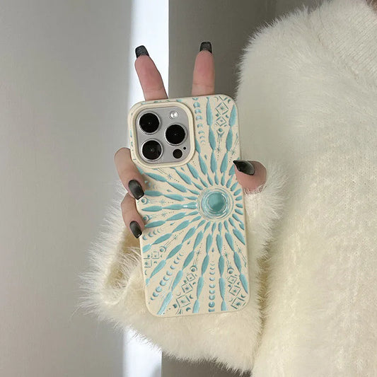 Sonnen-Totem Hautstruktur Hülle für iPhone