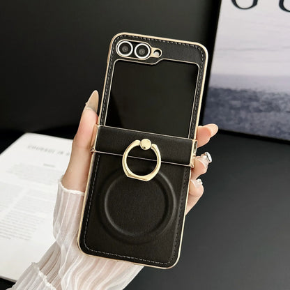 Magnetische, mit Ringschlaufe Versehene, Fallgeschützte Hülle für Samsung Flip-Serie