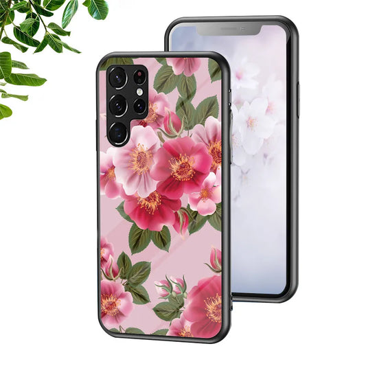 Blume Glas Hülle für Samsung S-Serie