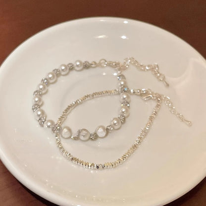 🌟 Perlen & Sterne Armband-Set – Doppelter Glanz für deinen Style! 🌟