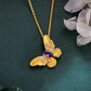 ✨ Gelbes Schmetterling Ring & Halskette Set ✨