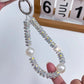 Diamantbesetzte Perle Handy-Lanyard
