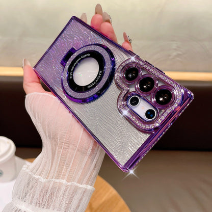 Dazzling Folding Bracket That Sparkles Hülle für Samsung S-Serie