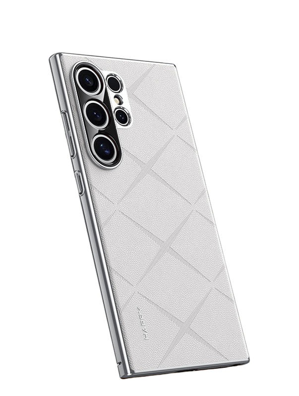  Weiß Mesh Leder Hulle fur Samsung S-Serie