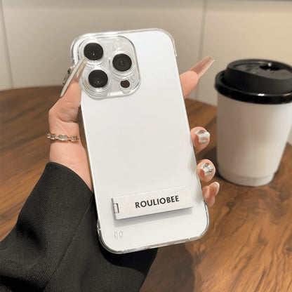 0.33mm Ultra-thinTransparente Handyhülle mit Ständer für iPhone