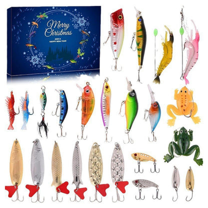 🎉🥰🎄Weihnachts-Countdown Fishing-Blindbox-Set, Tägliche Fishing-Überraschungen🎄