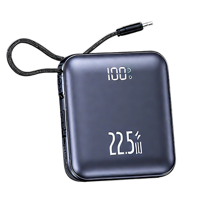 Tragbare Powerbank mit integrierten Kabeln✈️kostenloser Versand
