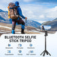 Multifunktionales Bluetooth-Selfie-Stick-Stativ-Set