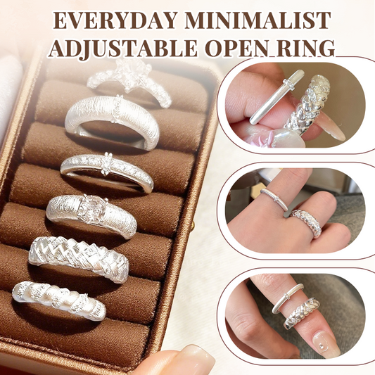 Alltagstauglicher minimalistischer verstellbarer offener Ring