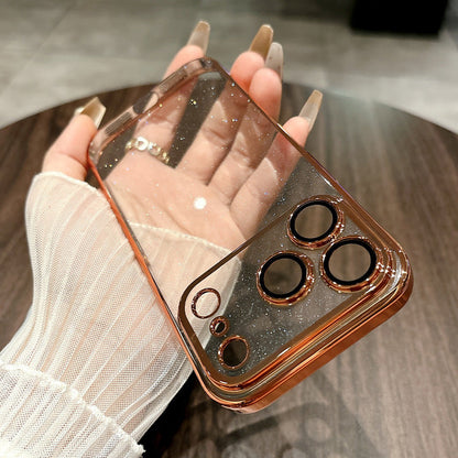 🔥Solange der Vorrat reicht 40 % Rabatt!🎉Glitzernde, transparente Hülle für iPhone