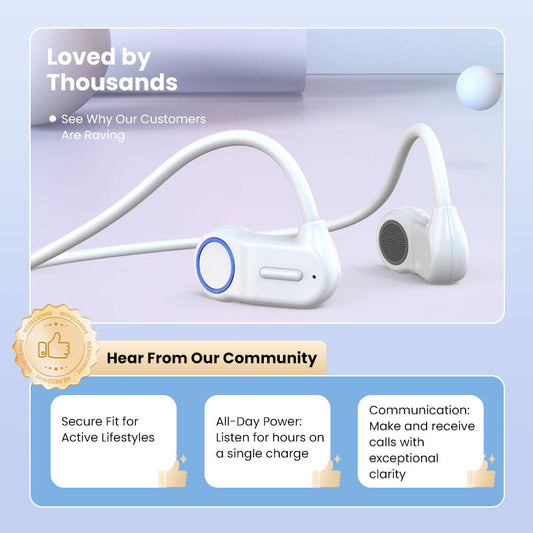 Offene Sportkopfhörer mit Luftleitung