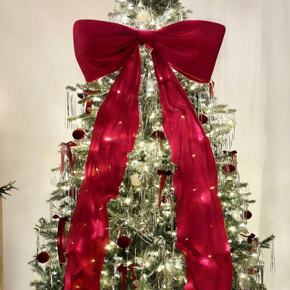 🎀 Riesige Weihnachtsbaumschleife – Für ein unvergessliches Weihnachtsfest!