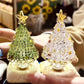 Handgefertigte drehbare Weihnachtsbaumkugeln aus Glas